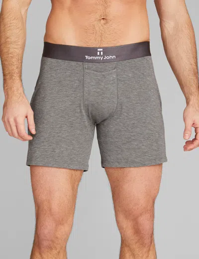 Tommy John 3-pack Second Skin 6-inch Stretch Modal Boxer Briefs In Gray