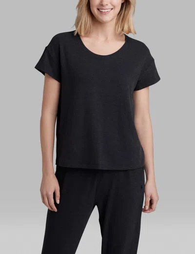 Tommy John Women's Zen Waffle T-shirt In Black