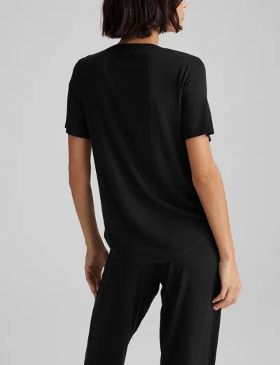 Tommy John Women's Zen Waffle T-shirt In Black