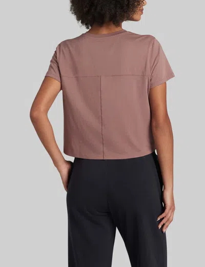 Tommy John Women's Second Skin Not-too-cropped Crew Neck T-shirt In Black