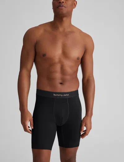 Tommy John Men's Customized Flex Boxer Brief 8" In Blue