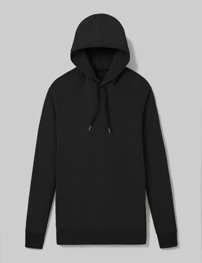 Tommy John Men's Luxe Traveler Knit Hoodie Shirts In Black