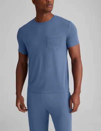 Tommy John Men's Second Skin Sleep Pocket T-shirt In Blue