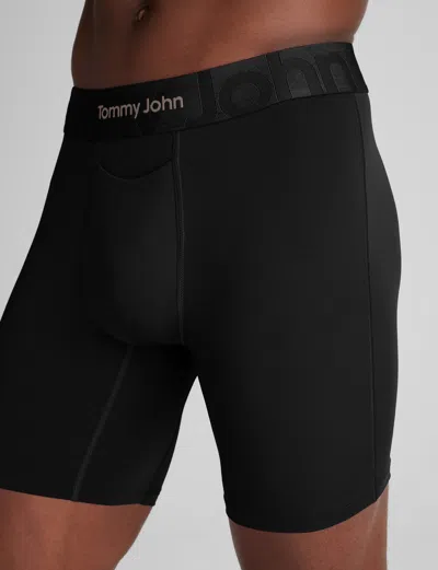 Tommy John Men's Customized Flex Mid-length Boxer Brief 6" In Blue