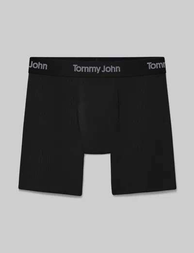 Tommy John 3-pack Second Skin 6-inch Stretch Modal Boxer Briefs In Black