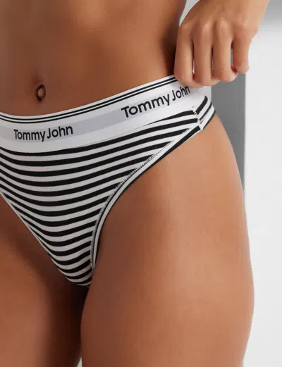 Tommy John Women's Signature Cotton Thong In Multi