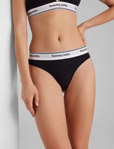 Tommy John Women's Signature Cotton Thong In Multi