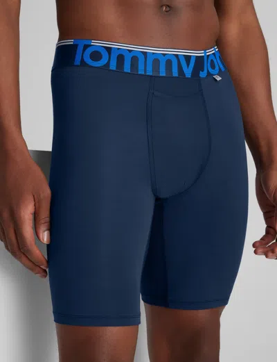 Tommy John Men's 360 Sport Boxer Brief 8" In Blue