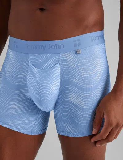 Tommy John Men's Air Trunk 4" Boxer Brief In Blue