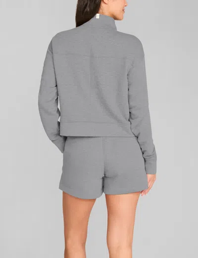 Tommy John Women's French Terry Half-zip Sweatshirt In Blue