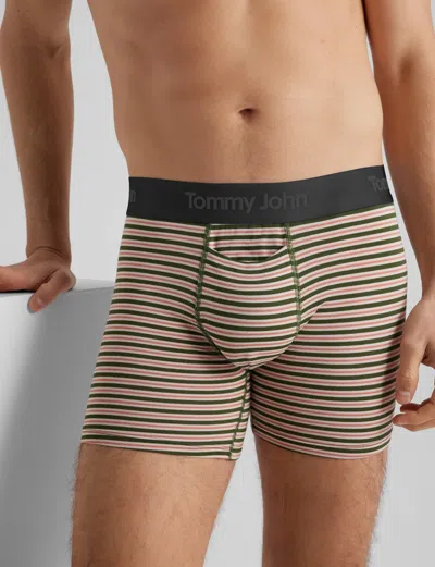 Tommy John Men's Second Skin Trunk 4" Boxer Brief In Blue