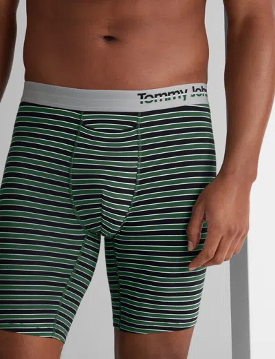 Tommy John Men's Cool Cotton Boxer Brief 8" In Blue