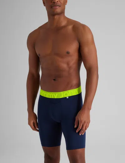 Tommy John Men's 360 Sport Boxer Brief 8" In Black