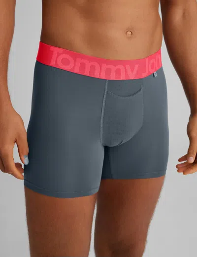 Tommy John Men's 360 Sport Trunk 4" Boxer Brief In Green