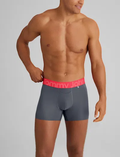 Tommy John Men's 360 Sport Trunk 4" Boxer Brief In Green