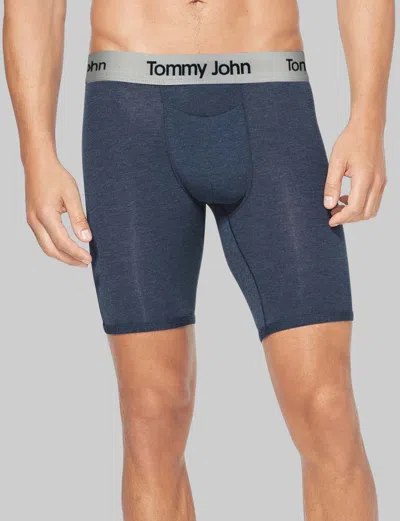 Tommy John Men's Second Skin Boxer Brief 8" In Blue