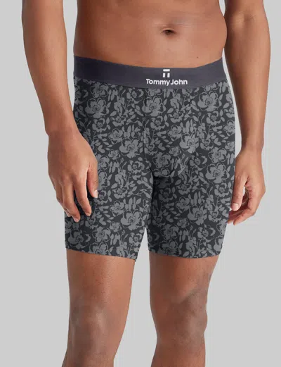 Tommy John Men's Second Skin Boxer Brief 8" In Blue