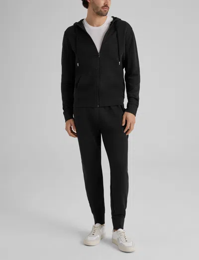 Tommy John Men's French Terry Full Zip Hoodie Shirts In Gray