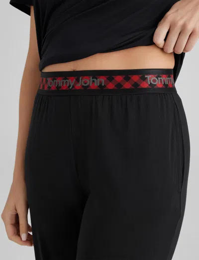 Tommy John Second Skin Sleep Pant In Burgundy