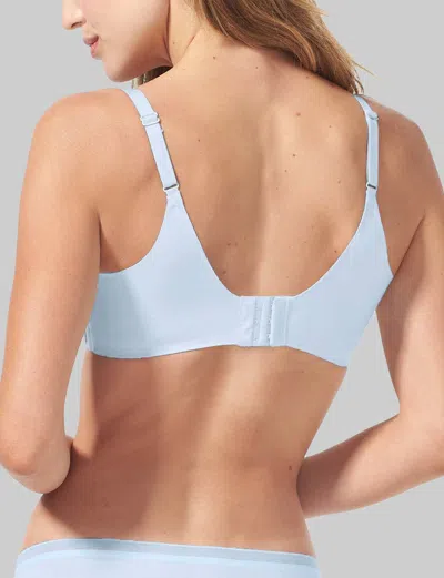 Tommy John Women's Comfort Smoothing Lightly Lined Wireless Bra In Blue
