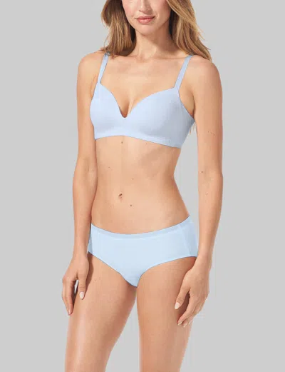 Tommy John Women's Comfort Smoothing Lightly Lined Wireless Bra In Blue