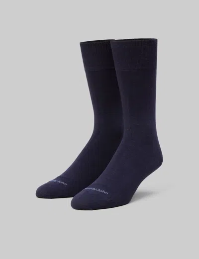 Tommy John Men's Dress Crew Sock In Blue