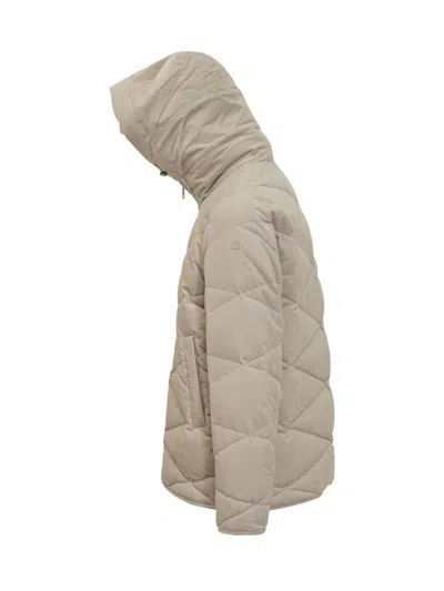 Duno Beige Corduroy Down Jacket In Neutral