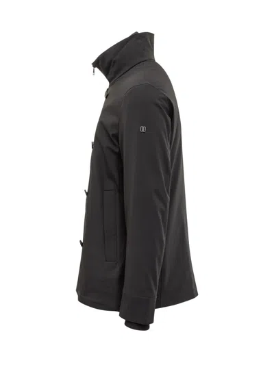 Duno Double-breasted Jacket Black Waterproof In Black