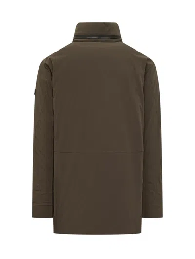 Peuterey Parka Green Military Minimal In Green