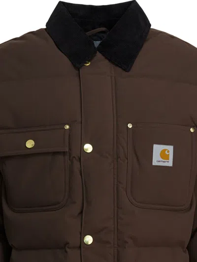 Carhartt Wip Water-repellent Zip Jacket In Brown