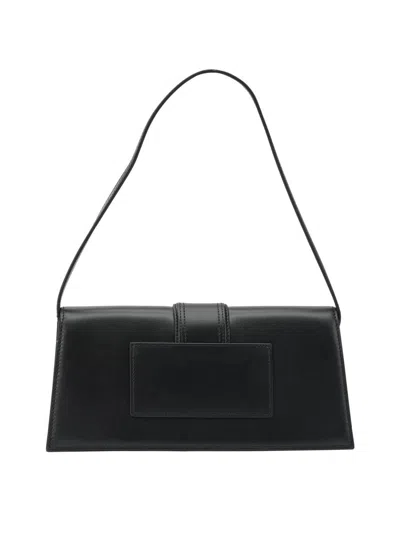 Jacquemus Le Bambino Long In Smooth Leather Bags In Black