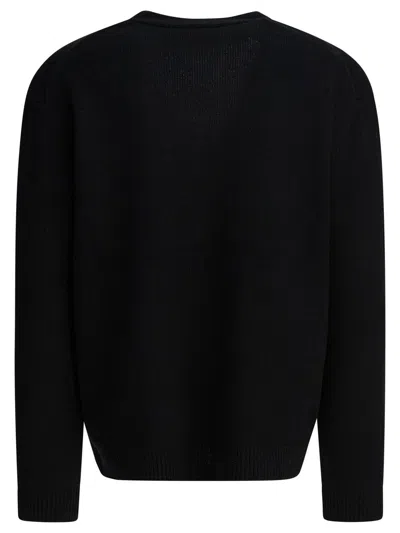 Maison Kitsuné Black Fox Head Cardigan With Buttons Closure In Black