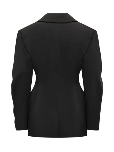 Givenchy Tailored Wool Blazer Notched Lapels In Black