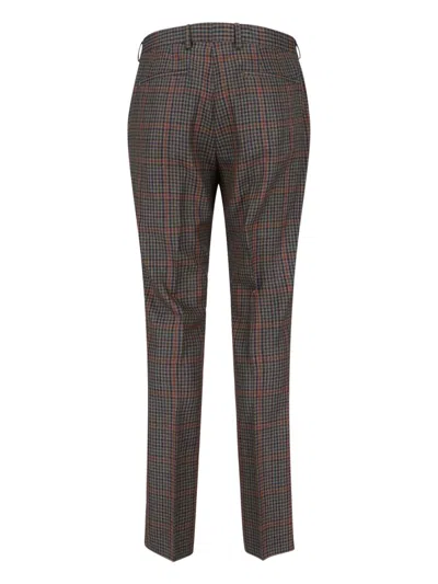Paul Smith Classic Straight-leg Trousers With Smooth Finish In Brown