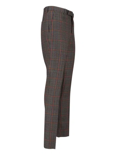 Paul Smith Classic Straight-leg Trousers With Smooth Finish In Brown