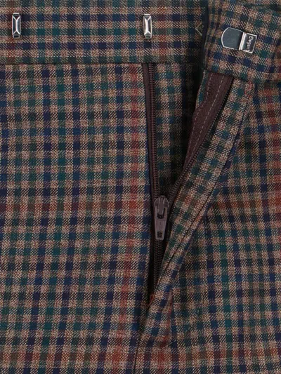 Paul Smith Classic Straight-leg Trousers With Smooth Finish In Brown