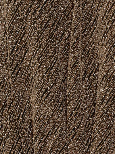 Iro Metallic High-neck Sweater In Brown