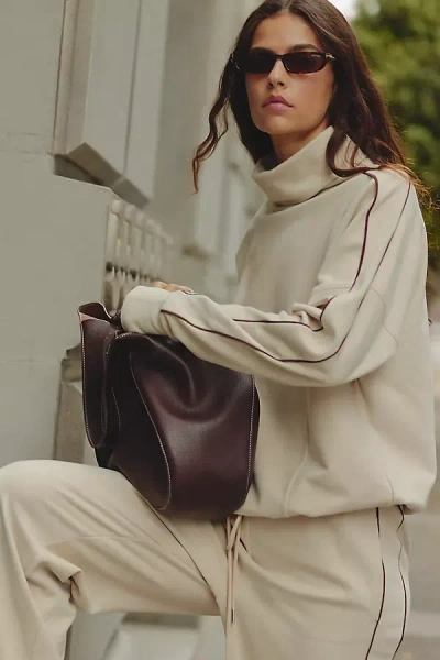 Varley Ariana Turtleneck Sweater In White