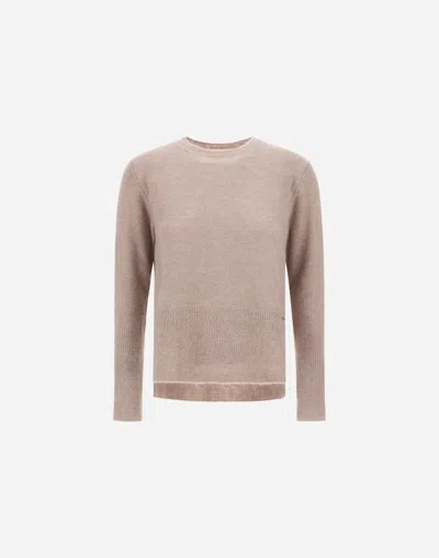 Herno Sweater In Alpaca Wool G.7 In White