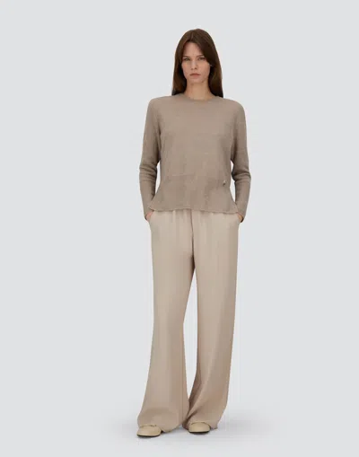 Herno Sweater In Alpaca Wool G.7 In White