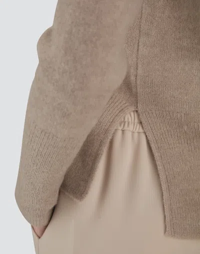 Herno Sweater In Alpaca Wool G.7 In White