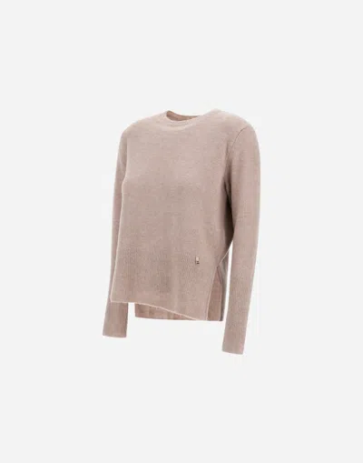 Herno Sweater In Alpaca Wool G.7 In White