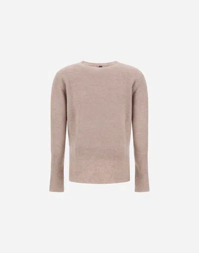 Herno Sweater In Alpaca Wool G.7 In White