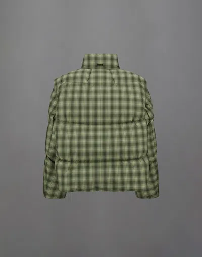 Herno Laminar Jacket In Check Woven In Green