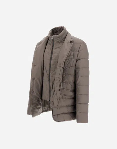 Herno Blazer In Arendelle And Monogram In Brown