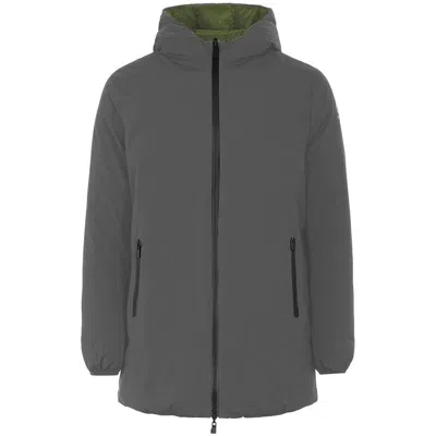 Suns Gray Polyester Jackets & Coat In Black