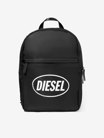 Diesel Wisty Logo-print Backpack In Black