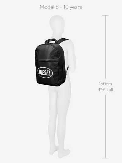 Diesel Wisty Logo-print Backpack In Black