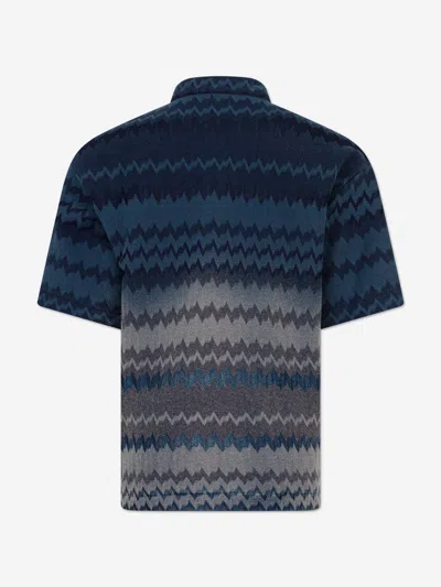 Missoni Boys Zigzag Top In Blue