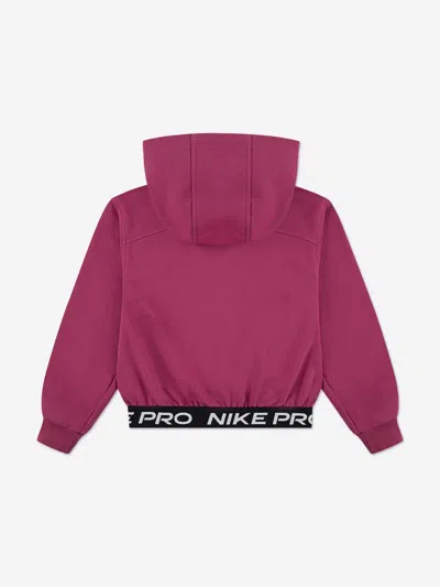 Nike Girls Np Essentials Zip Up Top In Pink